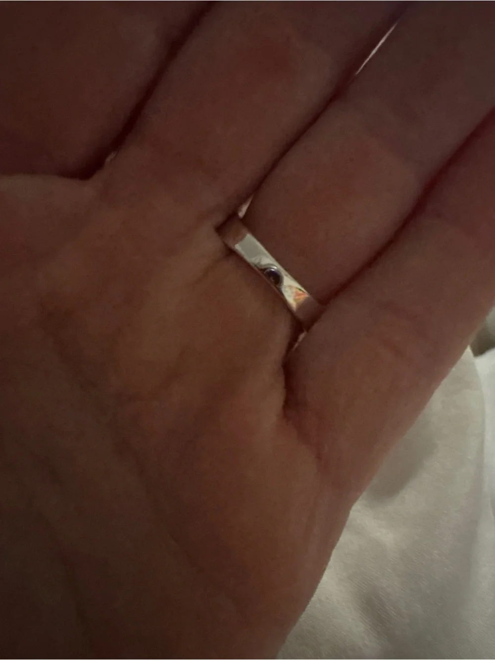 Silver-toned Inspirational 'I Am a Child of God' Statement Ring